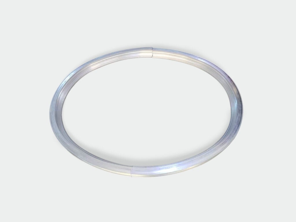 Marco circular de perfil de aluminio para ventana curvado sin deformación de sección