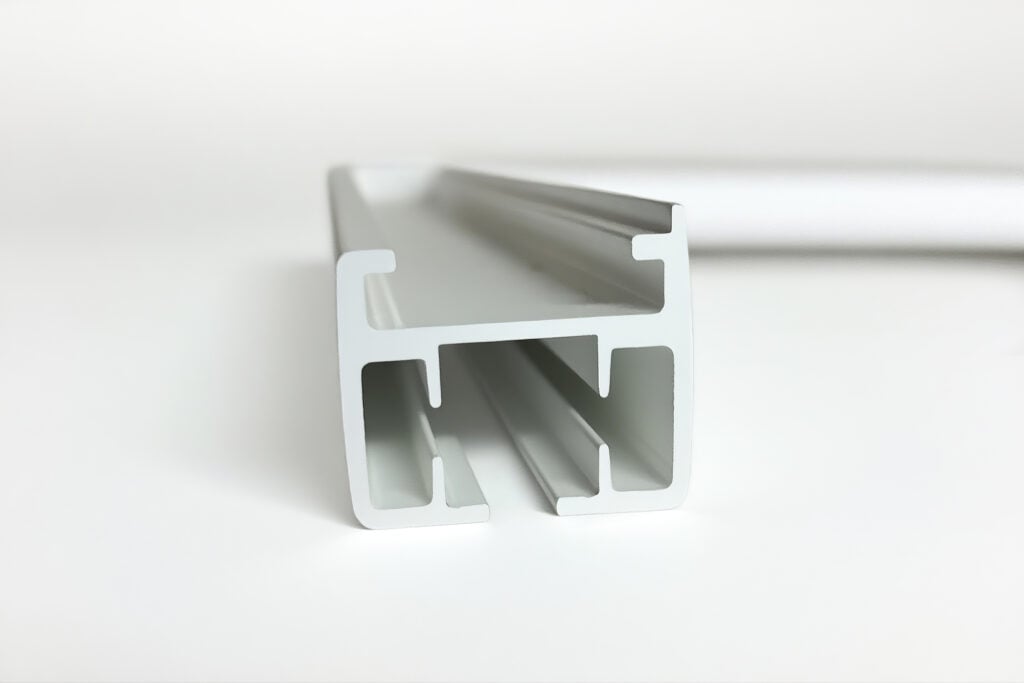 Perfil de aluminio LED con doble guía para iluminación arquitectónica