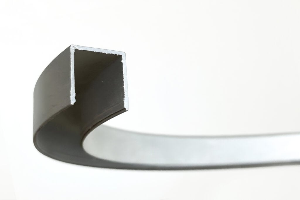 Perfil de aluminio de superficie curvado para tira LED
