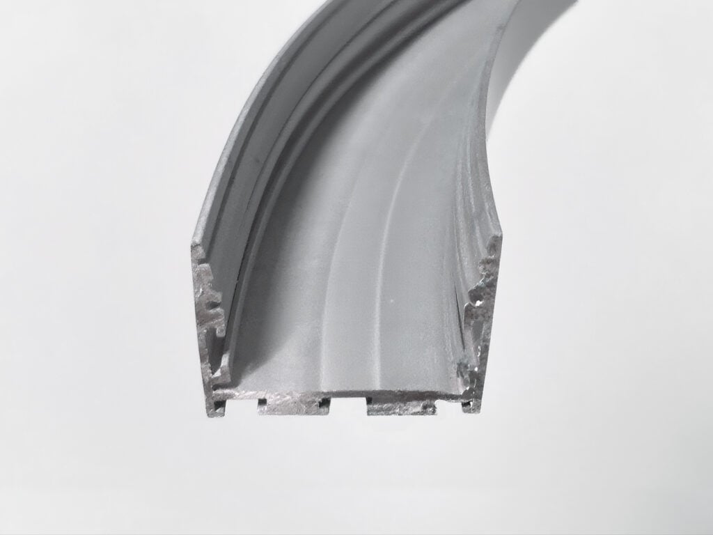 Canal de aluminio en U curvado para disipación térmica LED