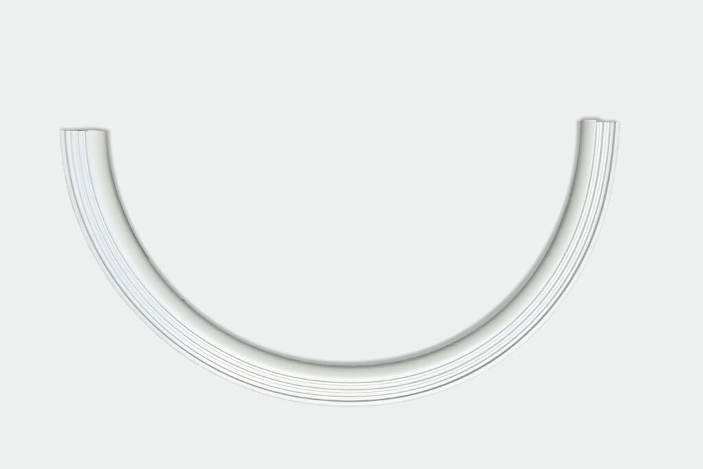 Perfil de aluminio U curvado para difusión uniforme de luz LED