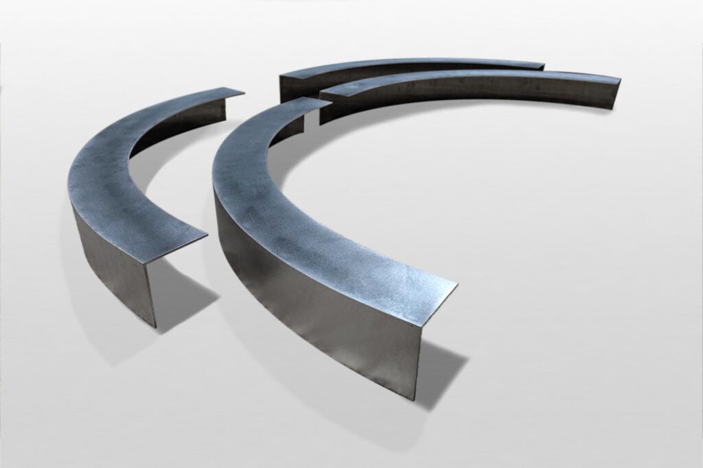 Ángulo de aluminio doblado
