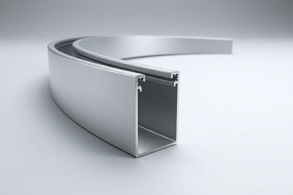 Curvado de perfiles de aluminio en U para iluminación LED