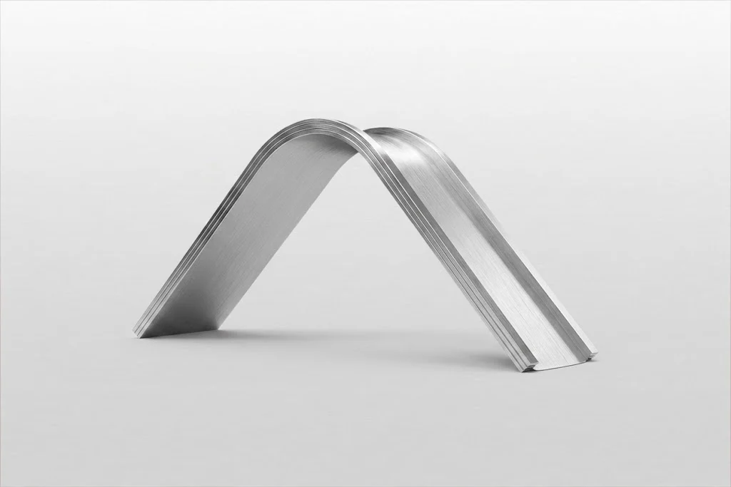 Canal de aluminio en U curvado para guía de riel
